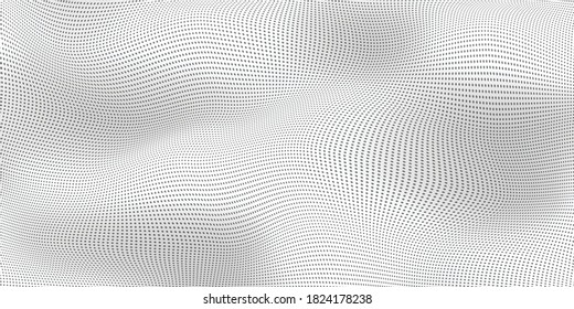 Abstract technology diigital grid backgound with particle