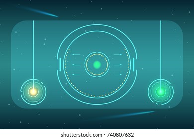 Abstract  technology  display. Trendy geometric elements. Design.  Vector illustration. 