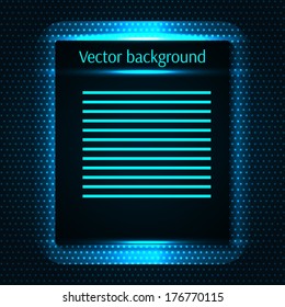 Abstract technology dots background. With place for your text. Vector illustration.
