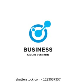 abstract technology dots logo icon vector