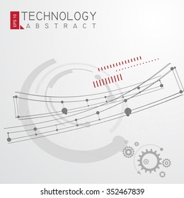 Abstract Technology Drawing