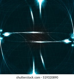 Abstract technology drawing, shiny space backgroun, magic Illustration