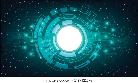 Abstract technology and Electronic background.
