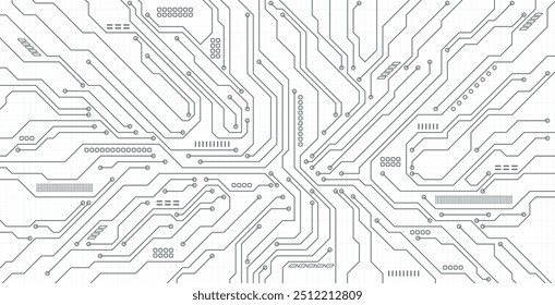 Fondo de placa de circuito electrónico de tecnología Abstractas.