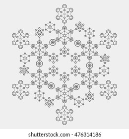 Abstract technology element , communication , science