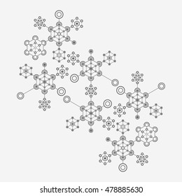 Abstract technology element.Communication element.Science.