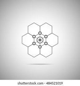 Abstract technology element.Communication element.Science.