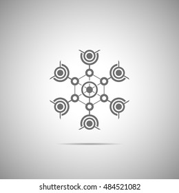 Abstract technology element.Communication element.Science.