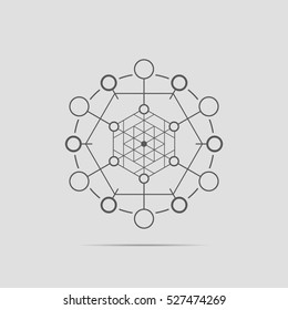 Abstract technology element.Communication element.Science .