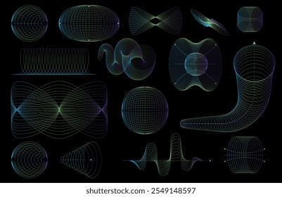 Abstract Technology Elements. futuristic line design elements