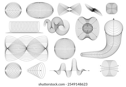 Elementos de tecnologia abstratos. elementos de design de linha futurista