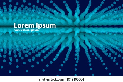 Abstrakte Technologie und technischer Hintergrund mit ursprünglichen organischen Elementen. Vektorgrafik