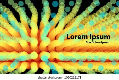 Abstract technology and engineering background with original organic elements. Vector illustration