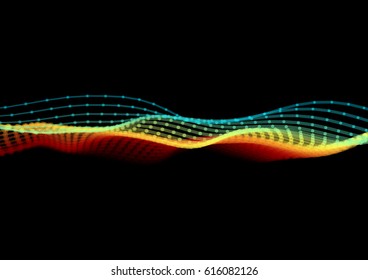 Abstract technology and engineering background with original organic elements. Vector illustration