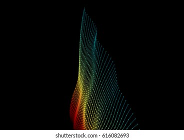 Tecnologia abstrata e fundo de engenharia com elementos orgânicos originais. Ilustração vetorial