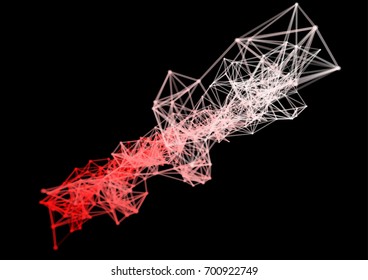 Abstract technology and engineering background with original organic elements. Vector illustration