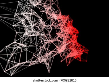 Abstract technology and engineering background with original organic elements. Vector illustration
