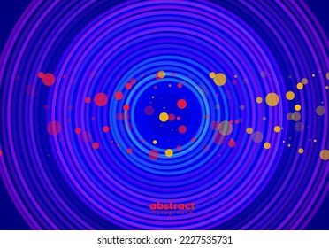 Abstract technology flowing lines background, smooth particle wave, big data computer design concept wallpaper, Banner for business, science and technology. Vector EPS 