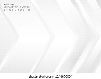 Abstract of technology futuristic arrow gradient gray pattern background, vector eps10