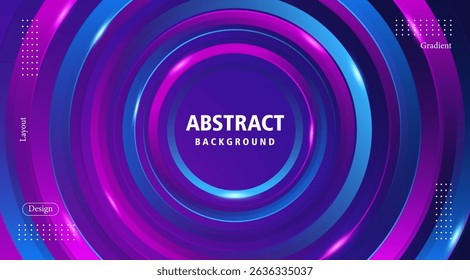 Abstract technology futuristic background with circles and light. Suitable for banner and poster