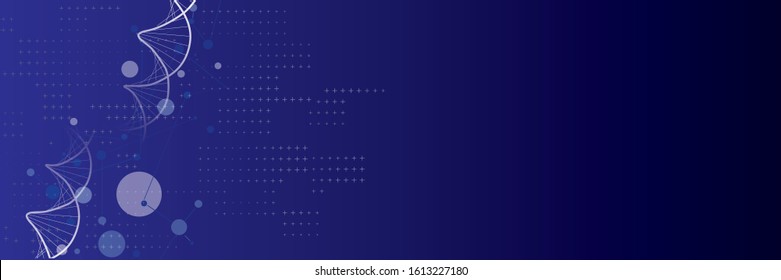 Abstract technology futuristic background. Dna vector.