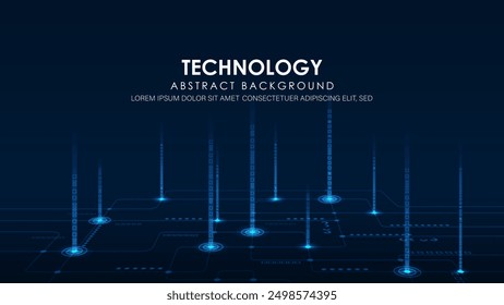 Abstract technology futuristic background, Hi-tech communication concept.