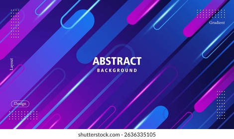 Abstract technology futuristic background with with lines pink and blue. Suitable for banner and poster