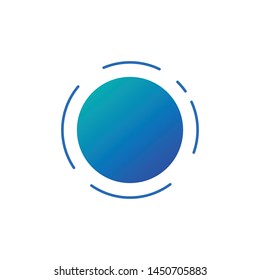 Abstract technology futuristic circle. vector illustration isolated on white background.