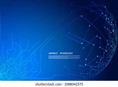 abstract technology futuristic concept circuit board high computer digital  interface hologram digital innovation on hi tech future design background