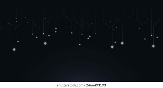 Tecnología Abstractas línea de concepto futurista y nodo en el fondo. Diseño de ciencia de redes para el Sitio web.