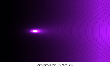 Abstract technology futuristic concept lines circle dynamic particle pattern on dark background. Vector graphic illustration.