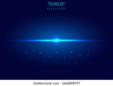 Abstract technology futuristic concept on dark blue background and lighting with space for your text.Vector illustration