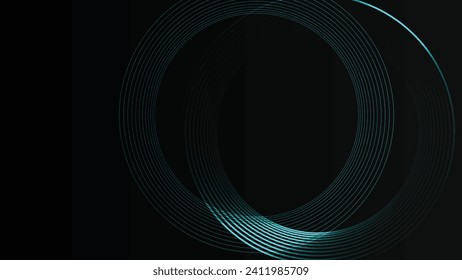 Resumen de tecnología concepto digital futurista patrón de puntos con partículas brillantes en un fondo azul oscuro
