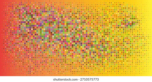 Patrón cuadrado futurista del concepto digital de la tecnología Abstractas con el fondo colorido