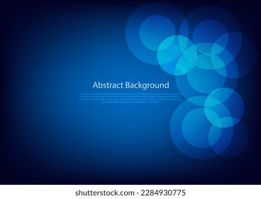 Abstract technology futuristic digital graphic concept circle pattern elements on blue background. Vector illustration. 