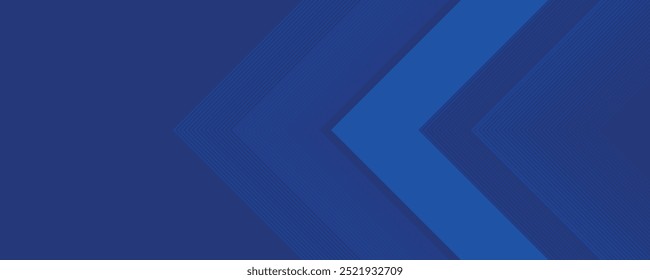 Abstract technology futuristic glowing arrow lines neon blue light ray on dark blue background with square pattern digital element. eps 10