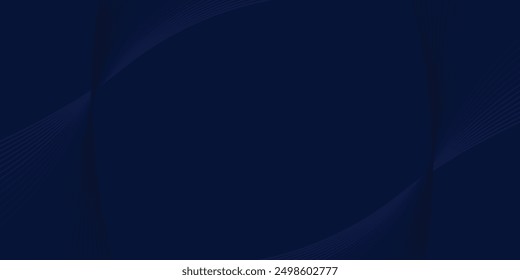 Abstract technology futuristic glowing blue and red light lines with speed motion blur effect on dark blue background. Vector illustration