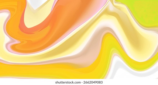Abstract technology futuristic glowing yellow light lines with speed motion blur effect on dark blue background. Vector illustration