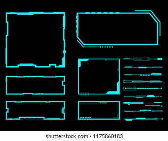Abstract  technology futuristic interface HUD concept , vector illustration