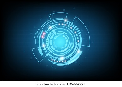 Abstract Technology Futuristic Interface.Element of digital UI.vector and illustration