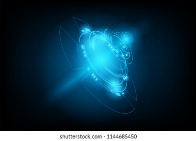 Abstract Technology Futuristic Interface.Element of digital UI.vector and illustration