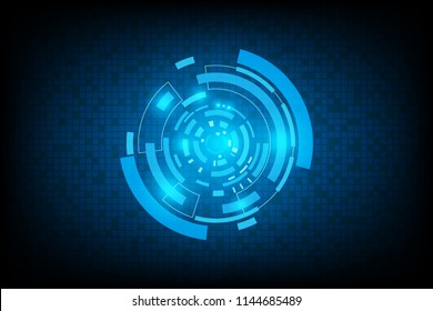 Abstract Technology Futuristic Interface.Element of digital UI.vector and illustration