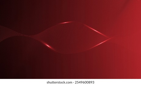 Abstract technology futuristic lines elements with glowing light on dark background. Futuristic concept.