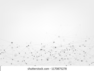 Abstract technology futuristic network