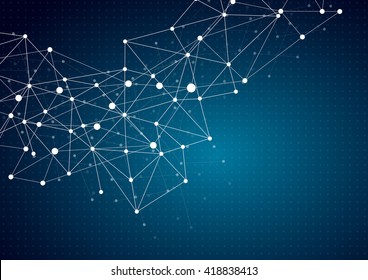 Abstract technology futuristic network