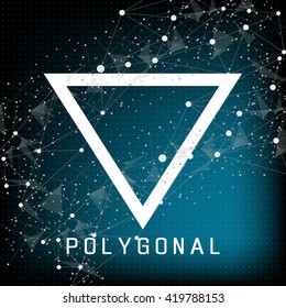 Abstract technology futuristic network