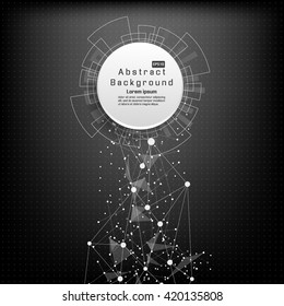 Abstract technology futuristic network