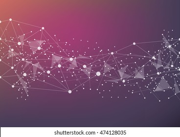 Abstract technology futuristic network