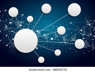 Abstract technology futuristic network