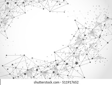 Abstraktes Technologie-futuristisches Netzwerk